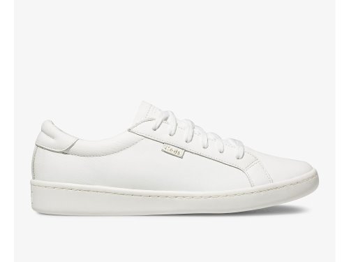 Keds Ace Leren Tennisschoenen Dames Wit | BE-78015