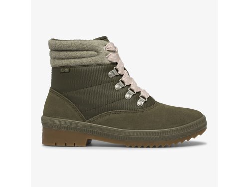 Keds Camp Boot Suede & Splash Twill w/ Thinsulate™ Laarzen Dames Olijfgroen | BE-09671