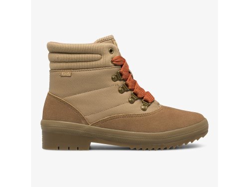 Keds Camp Boot Suede & Splash Twill w/ Thinsulate™ Laarzen Dames Bruin | BE-97171