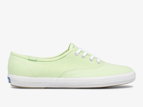 Keds Champion Canvas Washable Veterschoenen Dames Groen | BE-38955