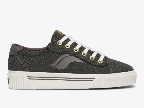 Keds Crew Kick Alto Soft Twill Veterschoenen Dames Grijs | BE-61616