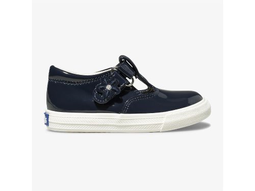 Keds Daphne Lak Sneaker Slip On Sneakers Meisjes Donkerblauw | BE-12340