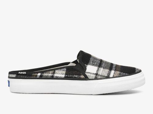 Keds Double Decker Mule Plaid Slippers Dames Grijs | BE-22755