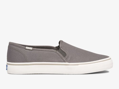 Keds Double Decker Washable Canvas Slip On Sneakers Dames Grijs | BE-03846