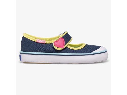 Keds Harper Mary Jane Schoenen Meisjes Donkerblauw Gekleurd | BE-73570