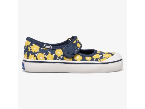 Keds Harper Mary Jane Schoenen Meisjes Indigo Geel | BE-80504
