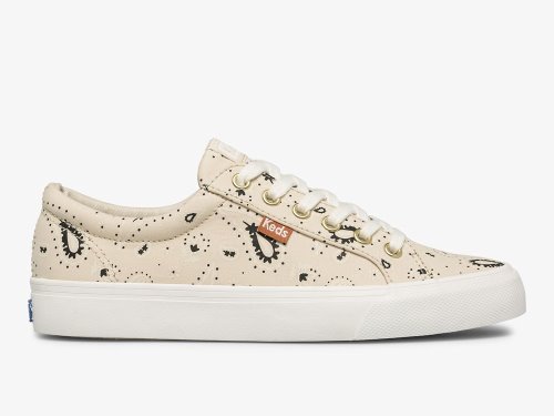 Keds Jump Kick Feat. Organic Bandana Veterschoenen Dames Beige | BE-87451