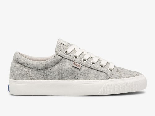 Keds Jump Kick Speckle Knit Veterschoenen Dames Grijs | BE-71776