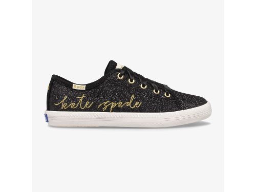 Keds Kate Spade New York Kickstart Glitter Sneakers Meisjes Zwart | BE-03720