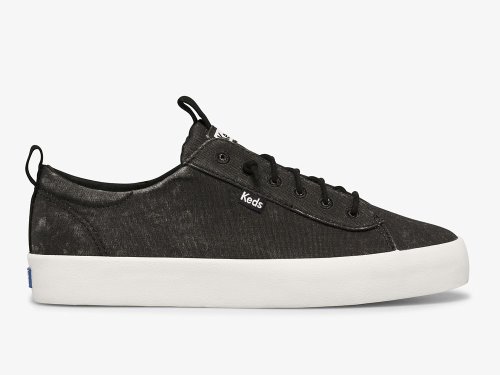 Keds Kickback Washable Feat. Organic Katoenen Slip On Sneakers Dames Zwart | BE-69611
