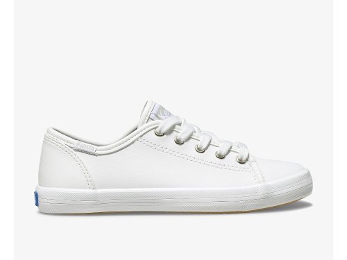 Keds Kickstart Sneaker Schoenen Leer Meisjes Wit | BE-31171