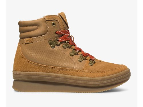 Keds Midland Water-Resistant Boot Veterschoenen Dames Bruin | BE-28011
