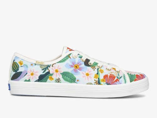Keds Rifle Paper Co. Kickstart Dovecote Veterschoenen Dames Mintgroen | BE-49356