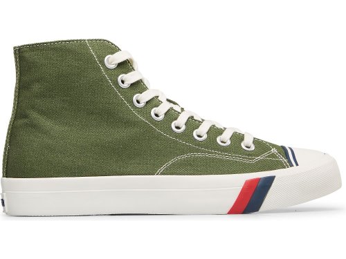 Keds Royal Hi Klassieke Canvas Sneakers Heren Groen | BE-89355