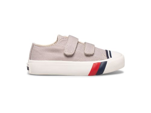 Keds Royal Lo HL Slip On Sneakers Jongens Diepgrijs | BE-44769