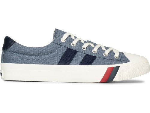 Keds Royal Lo Plus Canvas Sneakers Heren Blauw | BE-06533