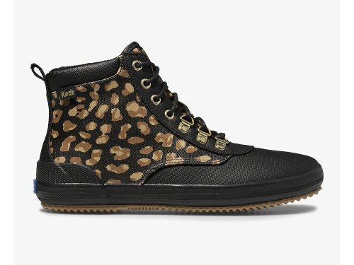 Keds Scout Boot II Water-Resistant Canvas Rain Boot Regenlaarzen Dames Leopard | BE-39688