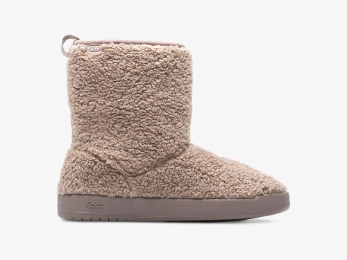 Keds Tally Boot Faux Shearling Laarzen Dames Bruin | BE-76329
