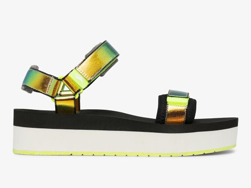Keds Trio Platform Iridescent Multi Platform Schoenen Dames Zwart | BE-58449