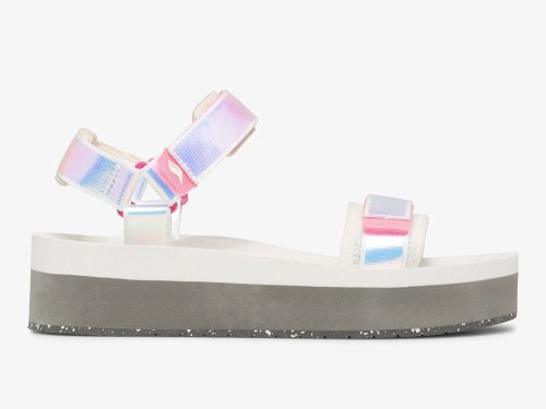 Keds Trio Platform Iridescent Multi Platform Schoenen Dames Roze | BE-70336
