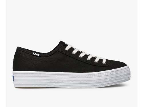 Keds Triple Kick Tennisschoenen Dames Zwart | BE-75739