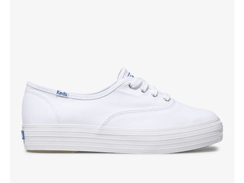 Keds Triple Platform Schoenen Dames Wit | BE-22138